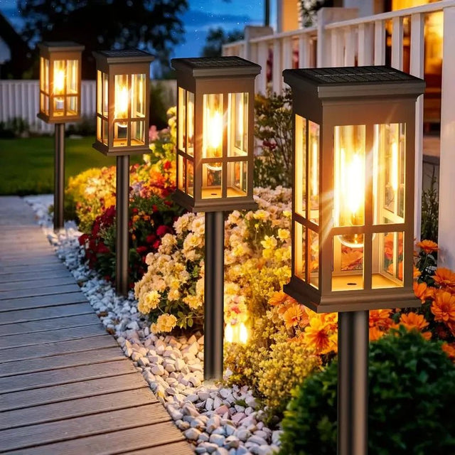 Solar Pathway Lights – Waterproof LED Landscape Lamps for Walkways - Hans Lumiere