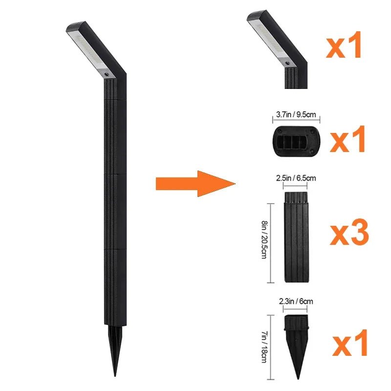 Solar Pathway Spotlight – RGB/3-Color LED Landscape Light, 90-LED - Hans Lumiere