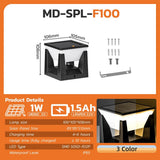 Solar Pillar Post Light - Multi-Color IP65 Waterproof Pathway Lamp - Hans Lumiere