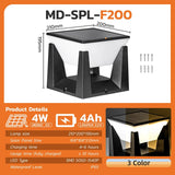 Solar Pillar Post Light - Multi-Color IP65 Waterproof Pathway Lamp - Hans Lumiere
