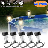 Solar Pool Fence Lamps – Waterproof LED Decoration Lights, 1-12 Pack - Hans Lumiere