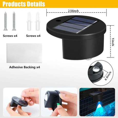Solar Pool Side Lights – Color-Changing LED for Inground Pools & Patios - Hans Lumiere