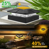 Solar Post Cap Light – IP65 Waterproof LED for 4x4 Fence & Deck Posts - Hans Lumiere
