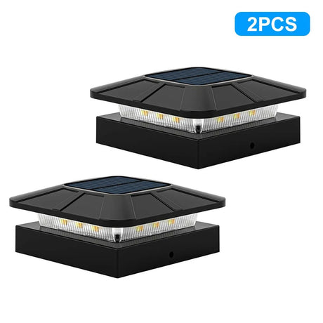 Solar Post Cap Light – IP65 Waterproof LED for 4x4 Fence & Deck Posts - Hans Lumiere