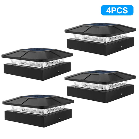 Solar Post Cap Light – IP65 Waterproof LED for 4x4 Fence & Deck Posts - Hans Lumiere