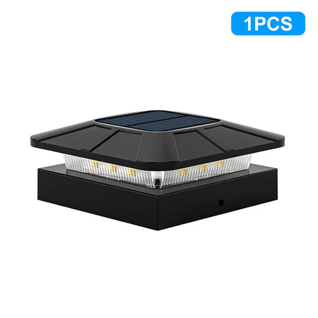 Solar Post Cap Light – IP65 Waterproof LED for 4x4 Fence & Deck Posts - Hans Lumiere