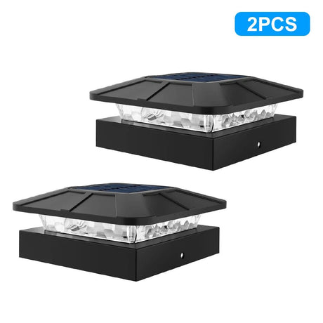 Solar Post Cap Light – IP65 Waterproof LED for 4x4 Fence & Deck Posts - Hans Lumiere