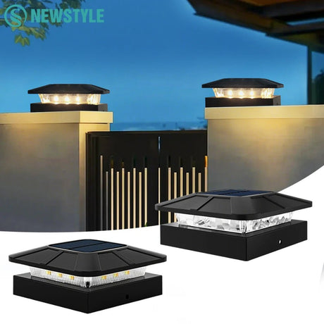 Solar Post Cap Light – IP65 Waterproof LED for 4x4 Fence & Deck Posts - Hans Lumiere