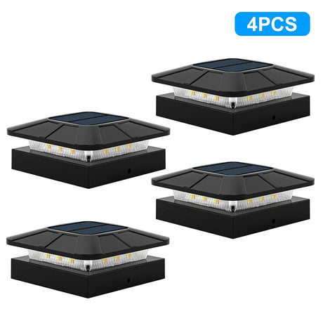 Solar Post Cap Light – IP65 Waterproof LED for 4x4 Fence & Deck Posts - Hans Lumiere