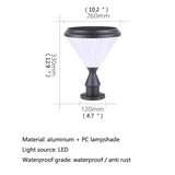 Solar Post Lamp Creative Outdoor Gate Lighting - Hans Lumiere