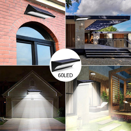 Solar Radar Sensor Wall Light – Aluminum LED, 24/48/60 LED - Hans Lumiere