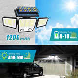 Solar Security Flood Light 3000LM – Dual PIR Motion Sensor, IP65 - Hans Lumiere