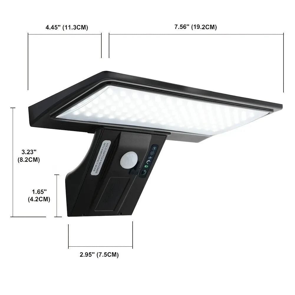 Solar Security Flood Light – 90 LED Motion Sensor Outdoor Wall Light - Hans Lumiere