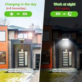 Solar Security Flood Light – 90 LED Motion Sensor Outdoor Wall Light - Hans Lumiere