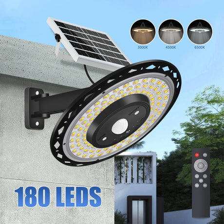 Solar Shed Light with Remote – 5-Mode Motion Sensor, IP65 Waterproof - Hans Lumiere