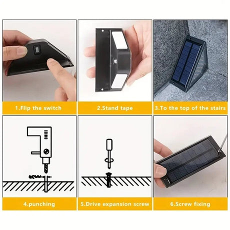 Solar Step & Stair Light – Waterproof LED Deck Light, 1-16 Pack - Hans Lumiere