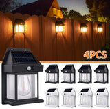 Solar Tungsten Wall Light – Motion Sensor Security Lamp, Dusk to Dawn - Hans Lumiere