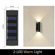 Solar Up-Down Wall Light - IP65 Waterproof Outdoor Sconce - Hans Lumiere