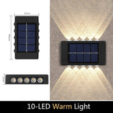 Solar Up-Down Wall Light - IP65 Waterproof Outdoor Sconce - Hans Lumiere