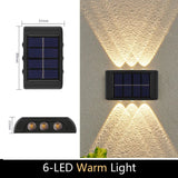 Solar Up-Down Wall Light - IP65 Waterproof Outdoor Sconce - Hans Lumiere