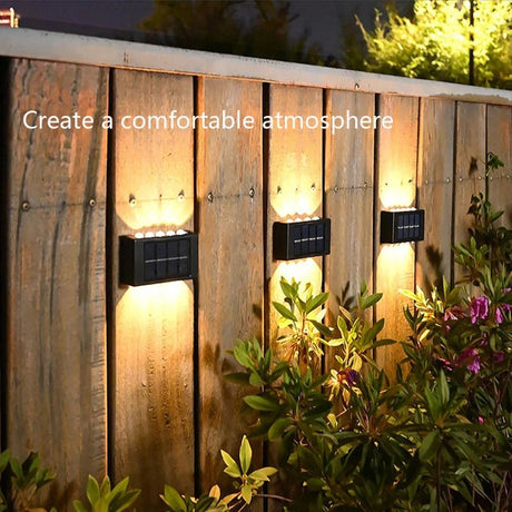 Solar Up-Down Wall Light - IP65 Waterproof Outdoor Sconce - Hans Lumiere
