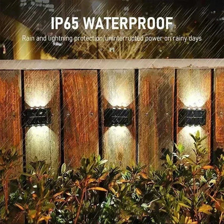 Solar Up & Down Wall Spotlight – Waterproof LED Garden Wall Light - Hans Lumiere