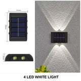 Solar Up & Down Wall Spotlight – Waterproof LED Garden Wall Light - Hans Lumiere
