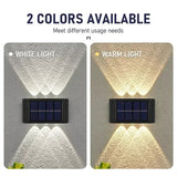 Solar Up & Down Wall Spotlight – Waterproof LED Garden Wall Light - Hans Lumiere