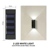 Solar Up & Down Wall Spotlight – Waterproof LED Garden Wall Light - Hans Lumiere
