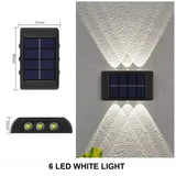 Solar Up & Down Wall Spotlight – Waterproof LED Garden Wall Light - Hans Lumiere