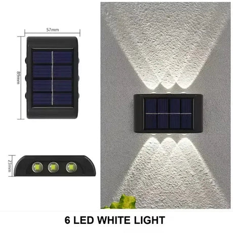 Solar Up & Down Wall Spotlight – Waterproof LED Garden Wall Light - Hans Lumiere