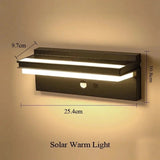 Solar Wall Lamp with Motion Sensor – IPX5 Waterproof LED Outdoor Light - Hans Lumiere