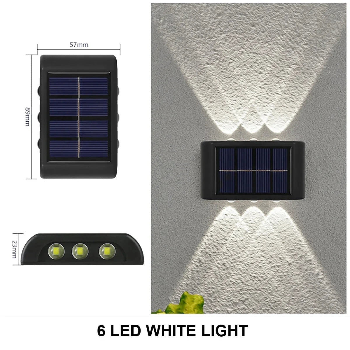 Solar Wall Light – Up & Down LED, 1-10 Pack, IP65 Waterproof - Hans Lumiere