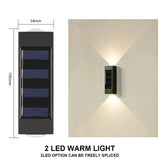 Solar Wall Light – Up & Down LED, 1-10 Pack, IP65 Waterproof - Hans Lumiere
