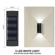 Solar Wall Light – Up & Down LED, 1-10 Pack, IP65 Waterproof - Hans Lumiere