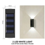 Solar Wall Light – Up & Down LED, 1-10 Pack, IP65 Waterproof - Hans Lumiere