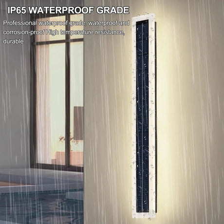 Solar Wall Mount Light – 60cm Acrylic LED, 10W IP65 Waterproof - Hans Lumiere