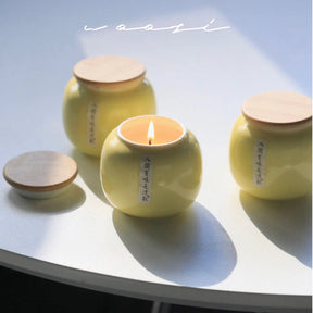 Soybean Wax High Quality Ceramic Scented Candle - Hans Lumiere