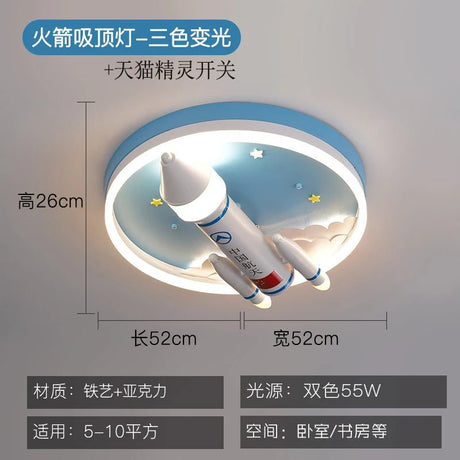 Space Rocket LED Ceiling Light - Hans Lumiere