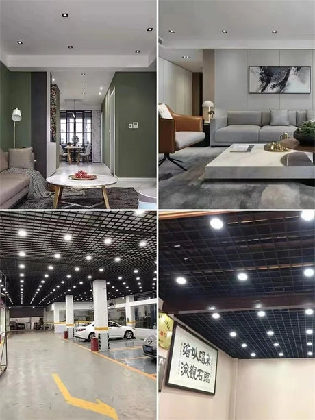 Square Embedded LED Downlight – Dimmable Ceiling Grid Spotlight - Hans Lumiere