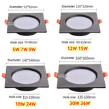 Square Embedded LED Downlight – Dimmable Ceiling Grid Spotlight - Hans Lumiere