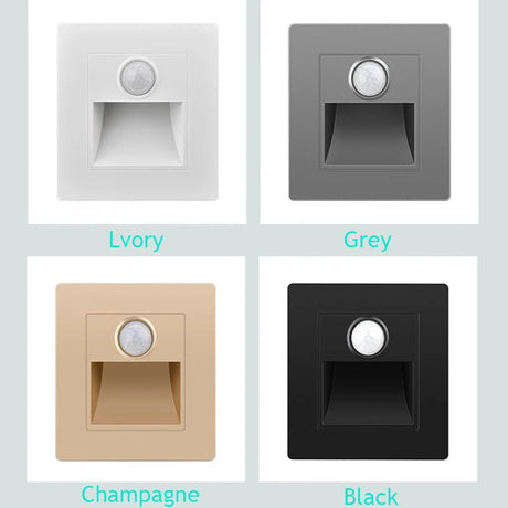Step & Stair LED Wall Lamp With PIR Motion Sensor - Hans Lumiere