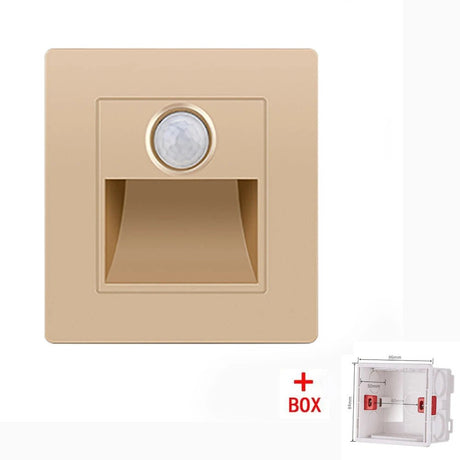Step & Stair LED Wall Lamp With PIR Motion Sensor - Hans Lumiere