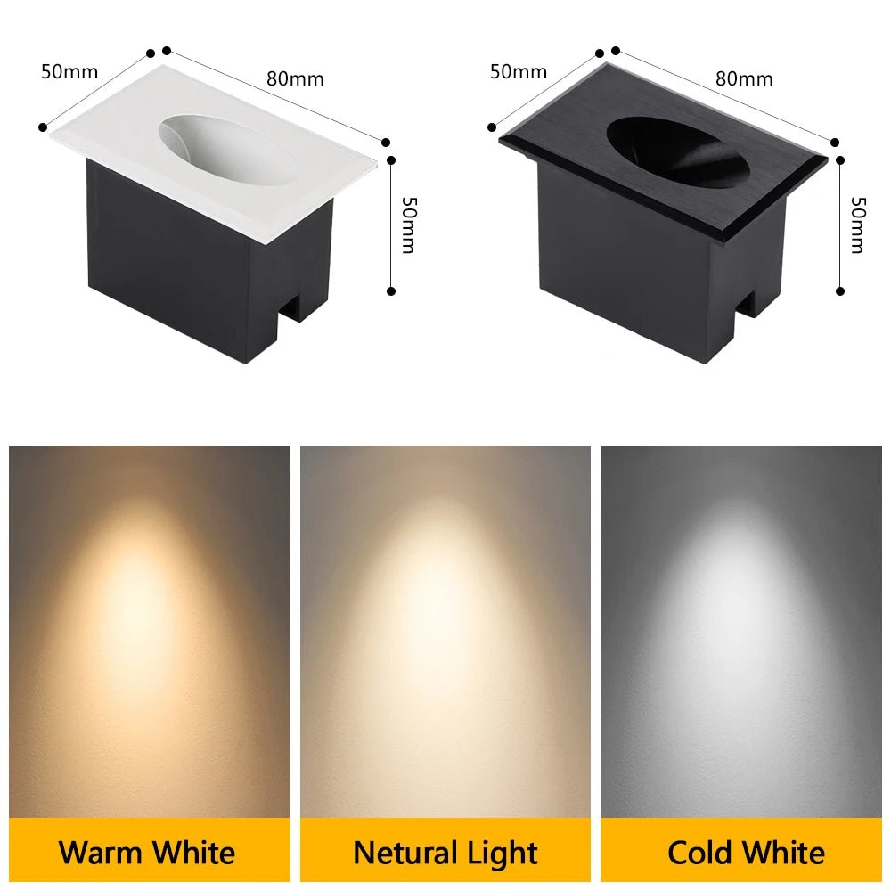 Step & Stair LED Wall Lamp With PIR Motion Sensor - Hans Lumiere