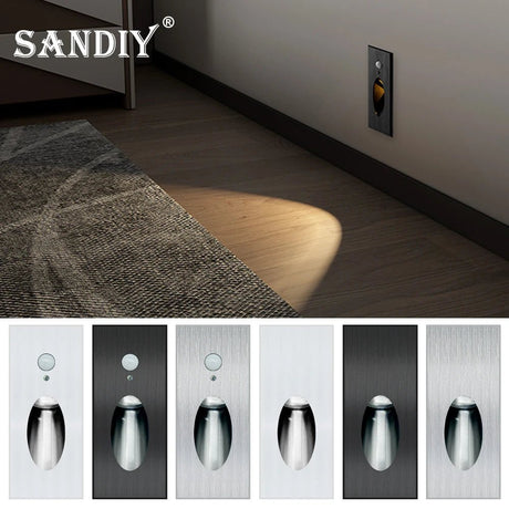 Step & Stair LED Wall Lamp With PIR Motion Sensor - Hans Lumiere