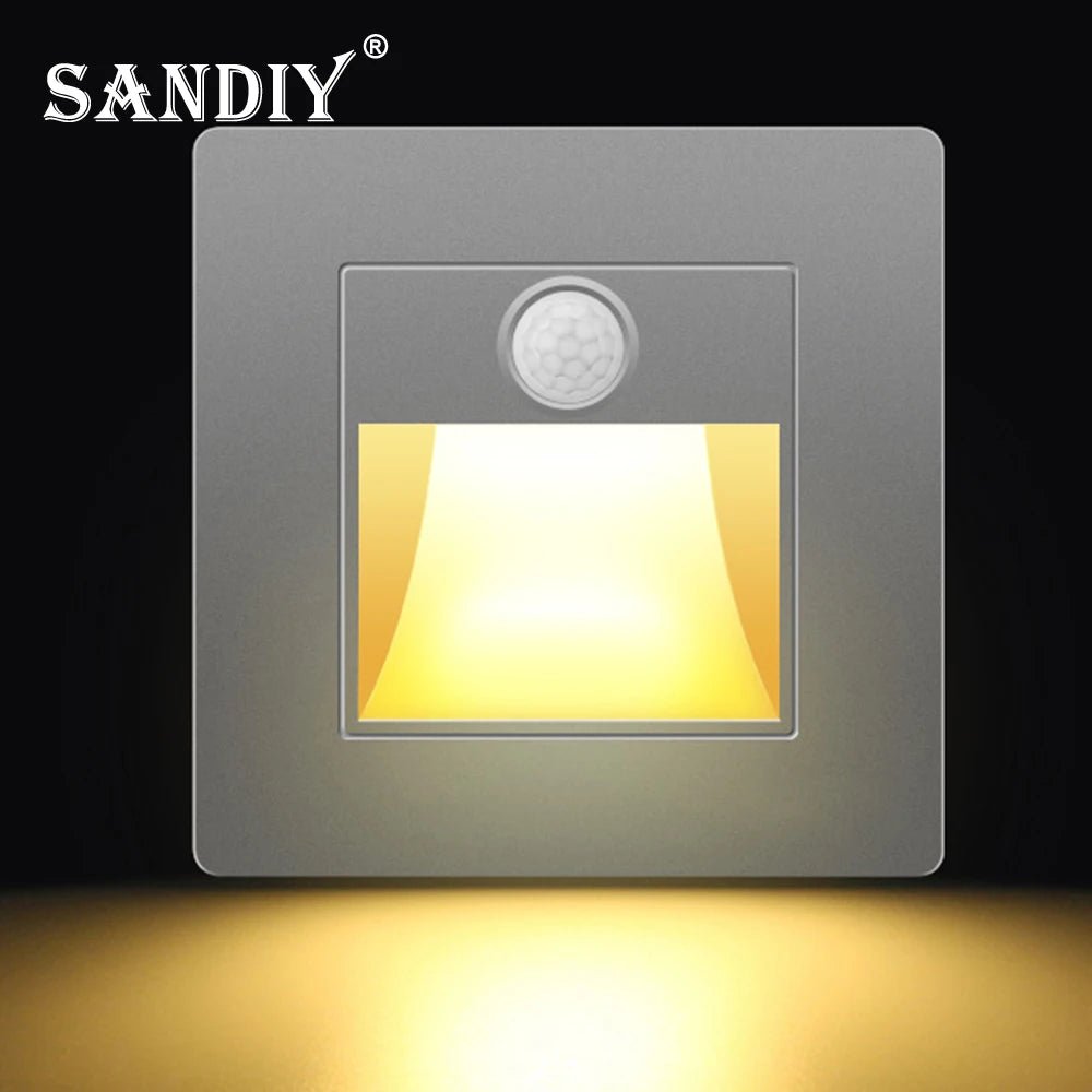 Step & Stair LED Wall Lamp With PIR Motion Sensor - Hans Lumiere