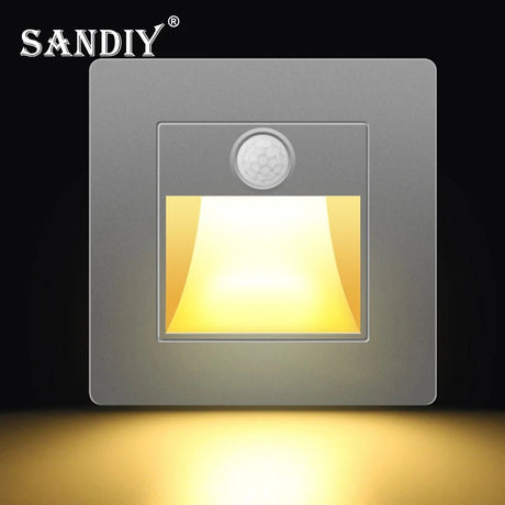 Step & Stair LED Wall Lamp With PIR Motion Sensor - Hans Lumiere