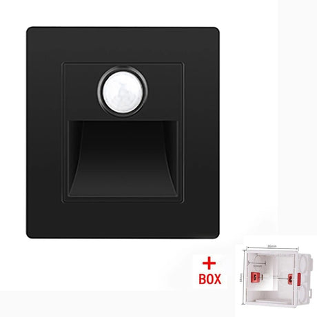 Step & Stair LED Wall Lamp With PIR Motion Sensor - Hans Lumiere