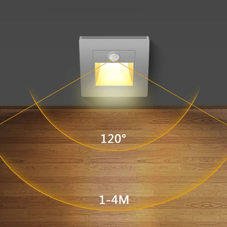 Step & Stair LED Wall Lamp With PIR Motion Sensor - Hans Lumiere