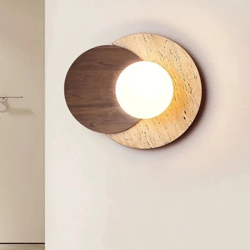 Stone Wood Wabi - Sabi LED Wall Lamp - Hans Lumiere